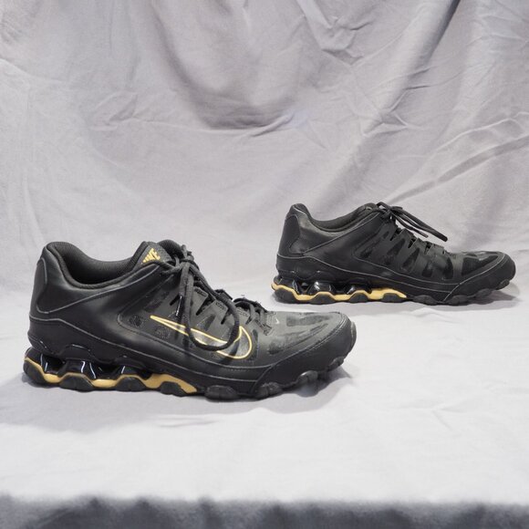 Nike Reax 8 TR Black Gold 10.5 Training Sneaker Running Shoes Athleisure Mesh main image 4